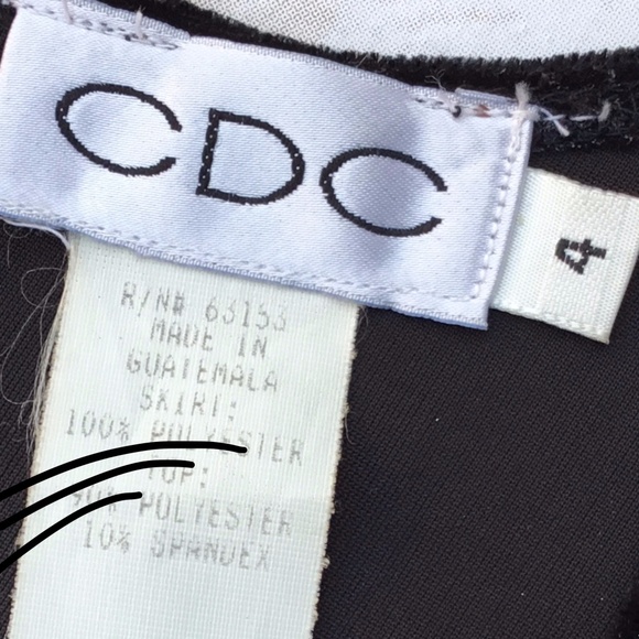 Vintage CDC Black Embroidered Sheer Panel Jumpsuit - Picture 5 of 7